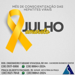 Julho amarelo - Combate às hepatites virais