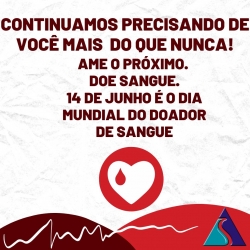 Junho Vermelho - Mês da Doação de Sangue